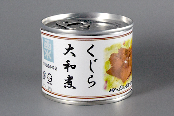 くじら大和煮缶詰の写真