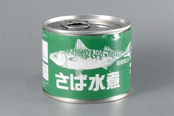 サバ水煮缶詰の写真